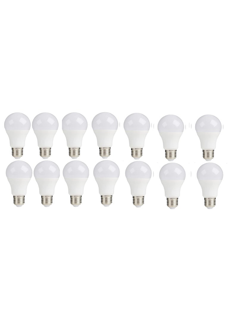 LED bulb 12 watts - E27 screw cap - provides all lighting uses inside the house - (white lighting) (15) 12 watts  - Image 1
