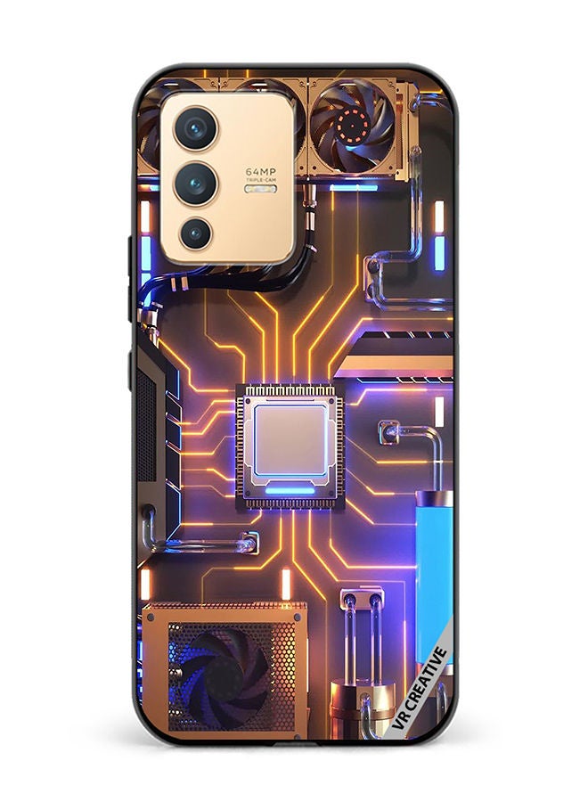 VR CREATIVE Protective Case Cover For Vivo V23 5G Server Design Multicolour - Image 1