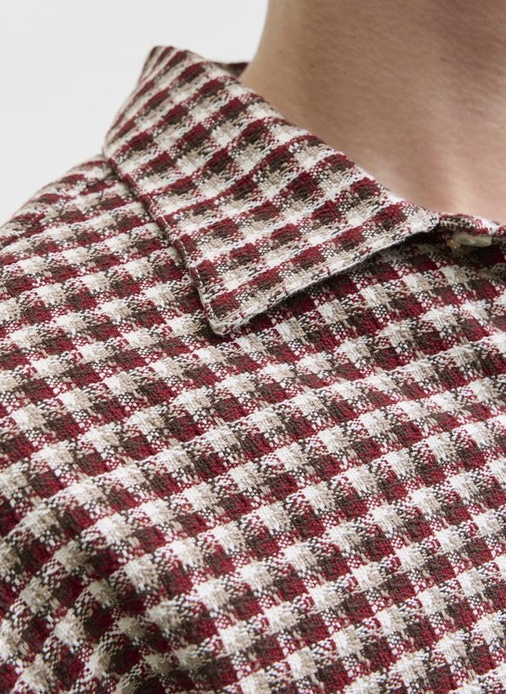 جاك اند جونز قميص بقصة عادية ونقشة مربعات - Image 3