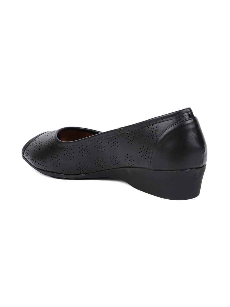 Bata Sarina Peeptoe Women's Black Heels - 8 UK (6516941) - Image 2