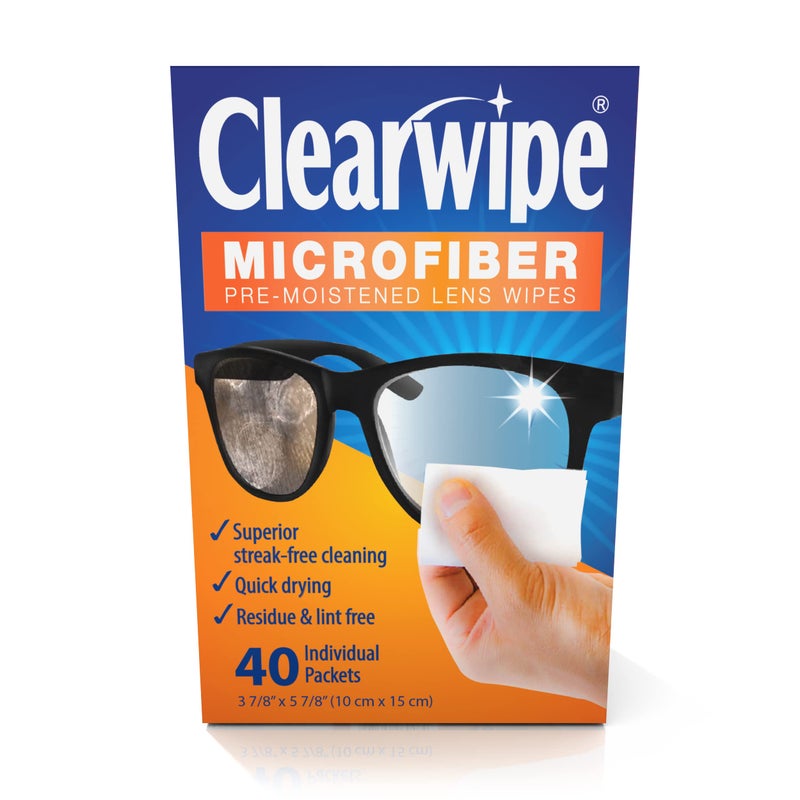 ClearWipe Microfiber Wipes White 48 Count