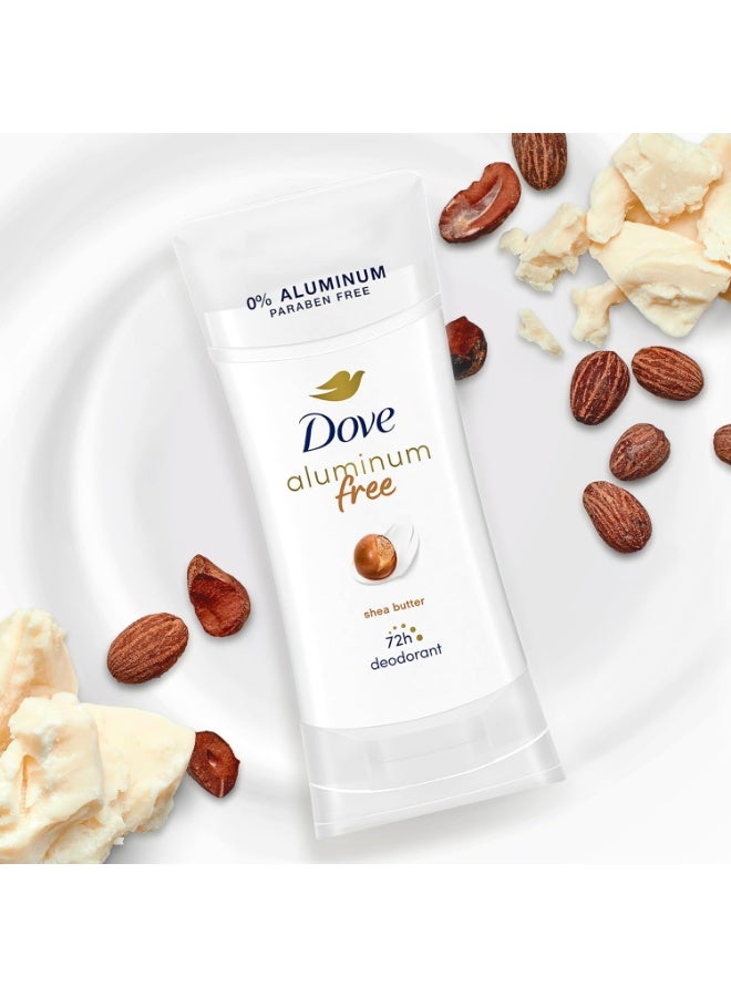 Dove Dove Aluminum Free Deodorant for Women 3 Count Shea Butter 72 hour odor protection 2.6 oz - Image 4