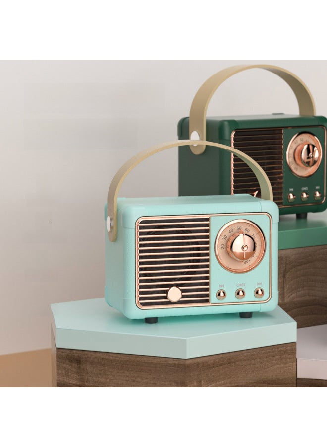 Neutral Mini Outdoor Retro Bluetooth Speaker Portable Usb Disk Tf Card High Quality Creative Small Speaker With Fm - Image 3