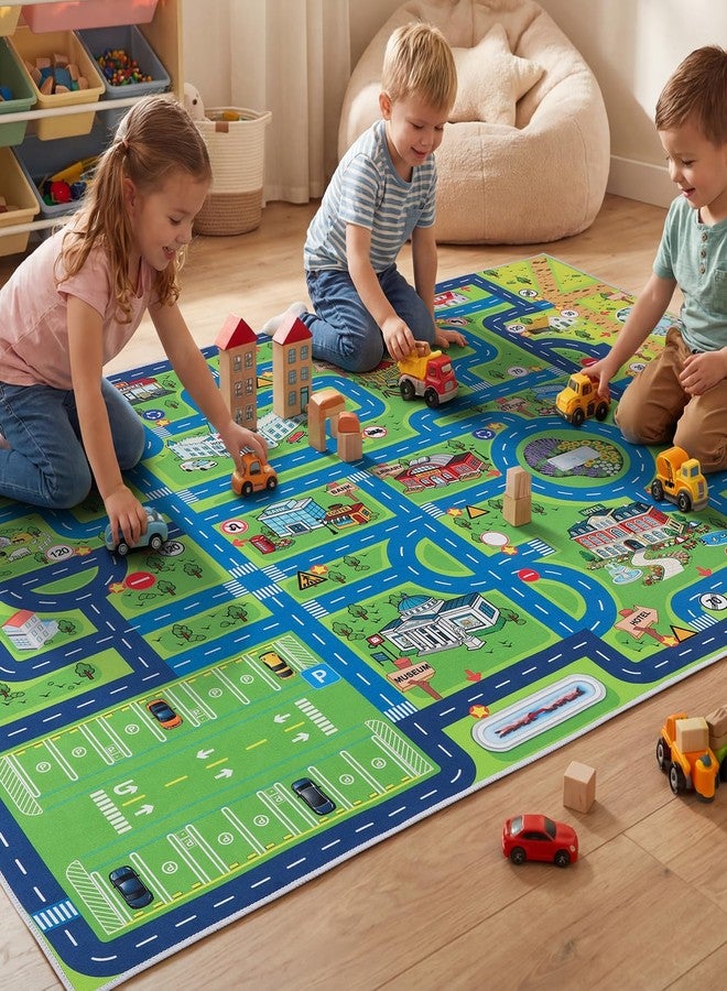 Esup 4'x6' Non-Slip Kids Rugs Perfect for Playrooms, Bedrooms, and Nurseries Educational Playground Mat- Extra Thick Safety Carpet, Indoor Outdoor Use, Easy Clean - Image 1