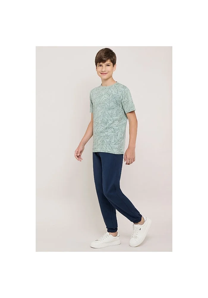 أر أند بي Solid Joggers with Drawstring Waist