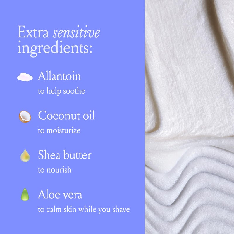 Billie Whipped Shave Cream - Ultra Gentle Protection - Fragrance-Free & Dermatologist-Approved - Designed for Sensitive Skin - 6.5 fl oz - Image 4