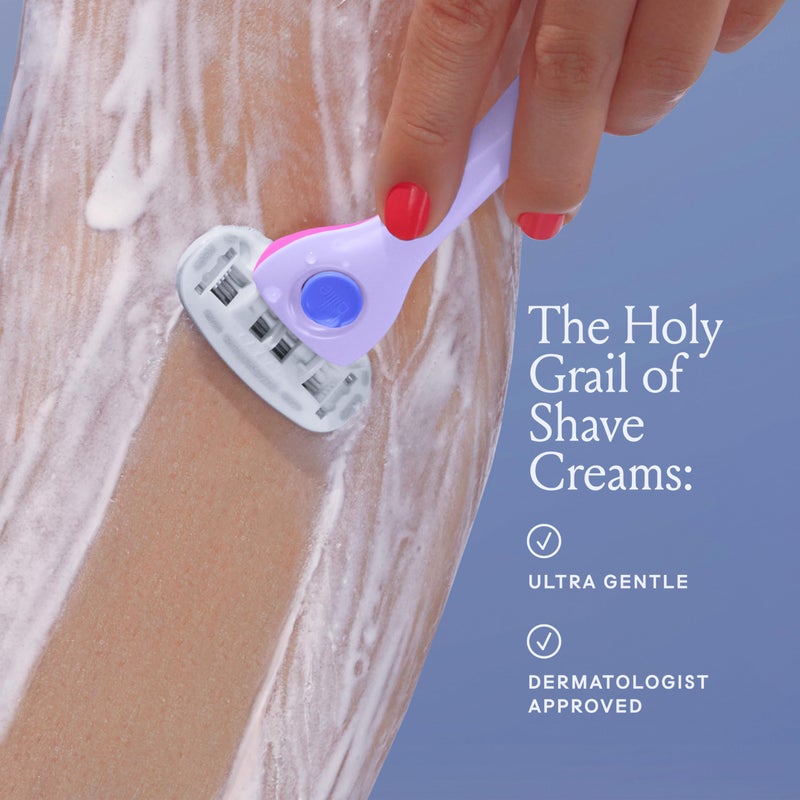 Billie Whipped Shave Cream - Ultra Gentle Protection - Fragrance-Free & Dermatologist-Approved - Designed for Sensitive Skin - 6.5 fl oz - Image 2