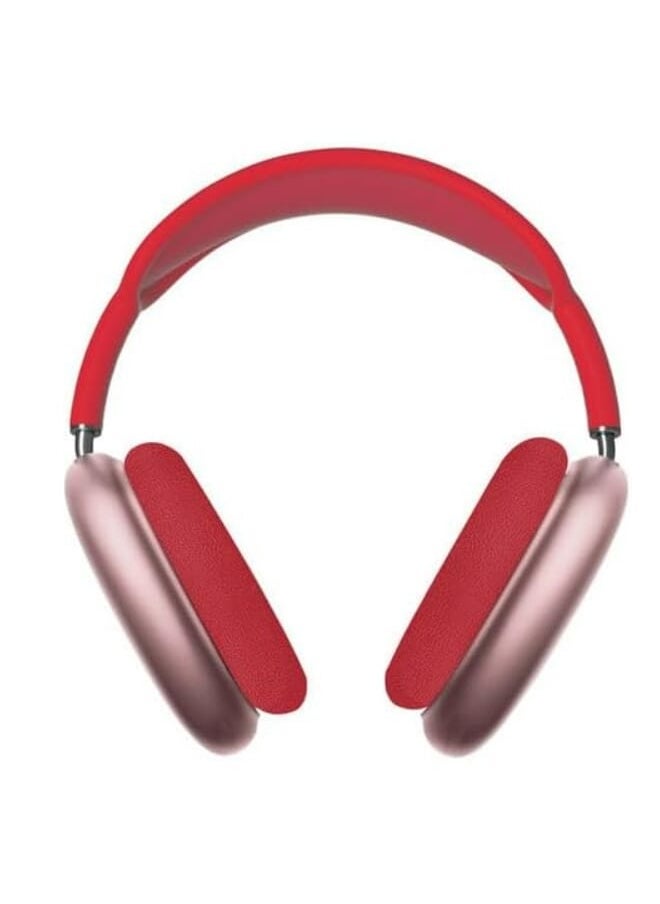 P9 - P9 Bluetooth-Headset, Wireless-Headset Over-Ear & Headphone-Headset with Mic Red color Good Quality. - Image 1