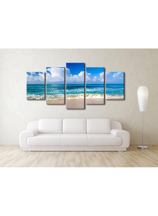 Pyradecor Seaside Extra Large Canvas Prints Wall Art - Image 2