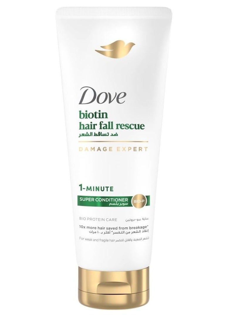 دوف بلسم دوف البروتيني الفائق يقوي الشعر الضعيف في دقيقة واحدة فقط! تركيبة السيراميد، عناية بالشعر لشعر أكثر قوة بعشر مرات، 180 مل - Image 1