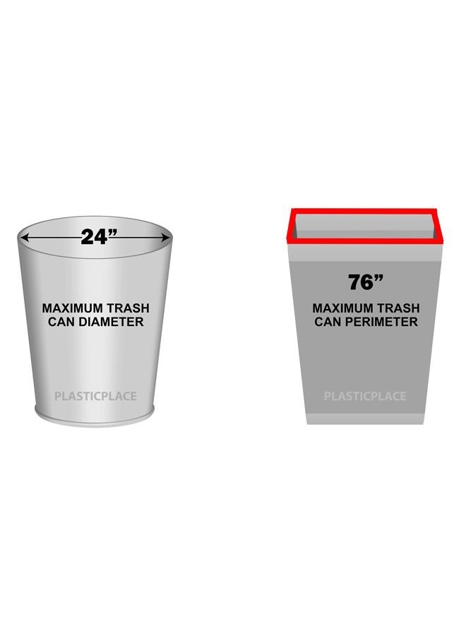 Plasticplace 55-60 gallon Trash Bags │ 1.2 Mil │ Green Heavy Duty Garbage Can Liners │ 38” x 58” (50Count) - Image 2