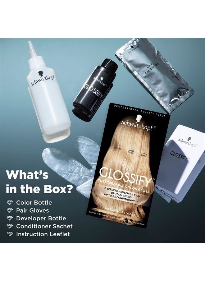 Schwarzkopf - Glossify Customizable Color Gloss, Natural Beige - Image 1