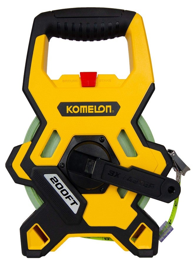 Komelon Contractor LT Tape Measure,Black,200 FT - Image 3