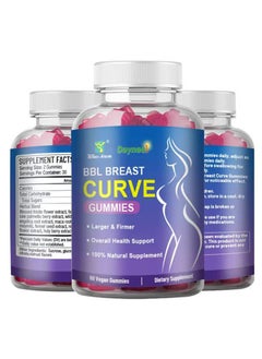 Daynee Women's Breast Enlargement Gummies Naturally Increase Your Breast Size and Shape for Extreme Booty and Breast Enlargement 60 Tablets 