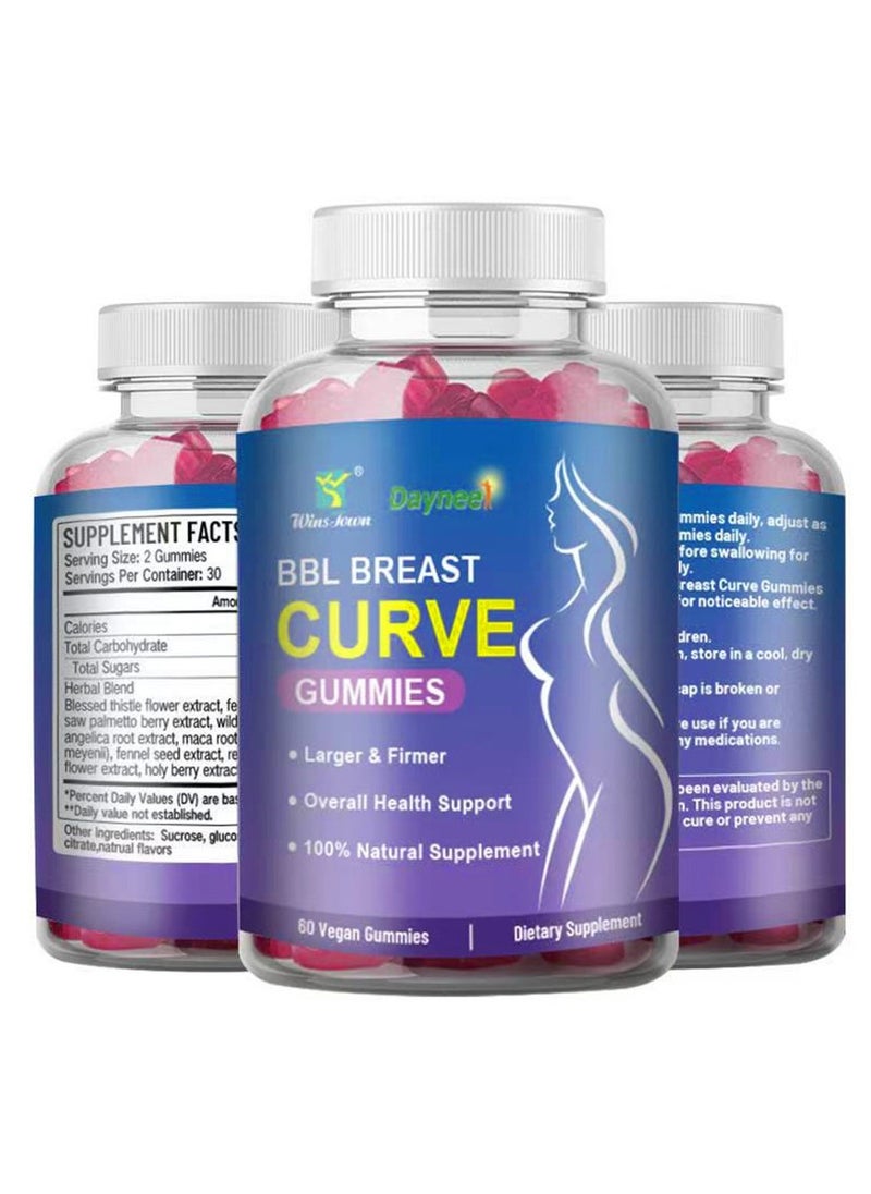 Daynee - Women's Breast Enlargement Gummies Naturally Increase Your Breast Size and Shape for Extreme Booty and Breast Enlargement 60 Tablets - Image 1