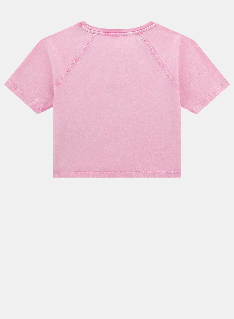 GUESS Kids Graphic Crew Neck T-Shirt - Image 2