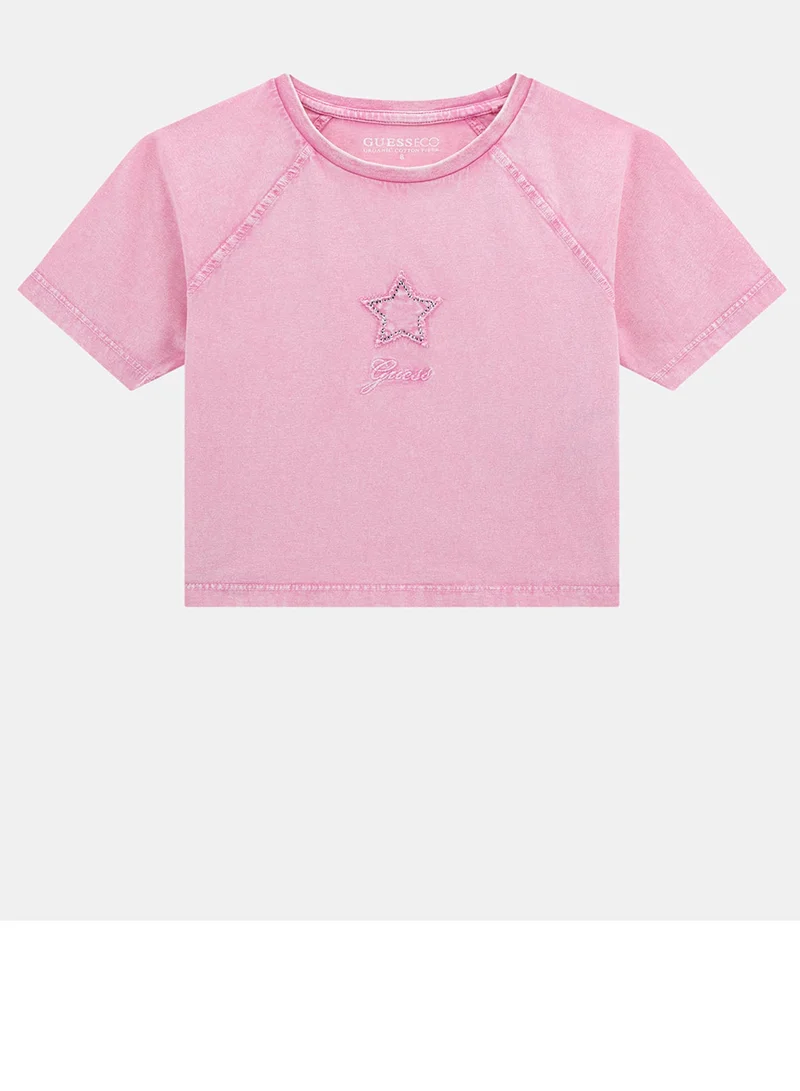 جس Kids Graphic Crew Neck T-Shirt
