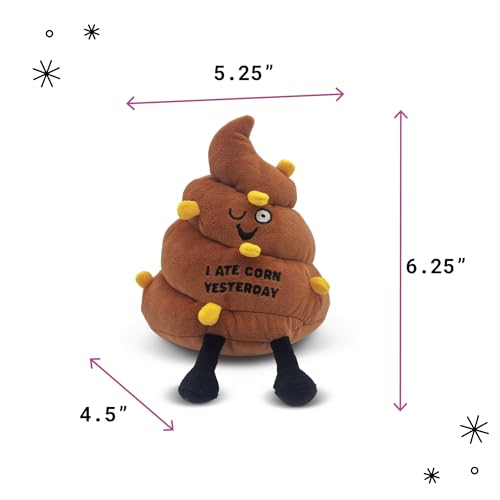 Punchkins Poop Plushie I Ate Corn Yesterday Funny Plush Gift for Humor Lovers Cute Plush Toy for Gifting - Image 5