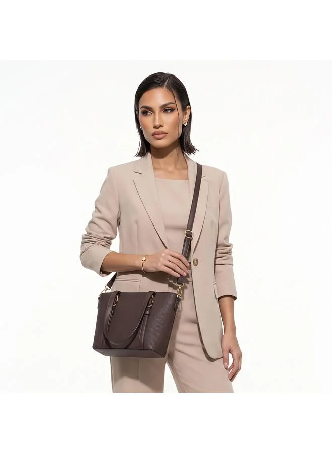 Sasha Sasha Textured Tote Bag with Double Handles
