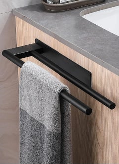 mriya Towel Rail No Drilling Stainless Steel Double Towel Rail Self-Adhesive Two Arm Guest Towel Holder Wall Mounted for Bathroom Kitchen  - Image 2