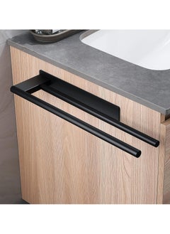 mriya Towel Rail No Drilling Stainless Steel Double Towel Rail Self-Adhesive Two Arm Guest Towel Holder Wall Mounted for Bathroom Kitchen  - Image 3