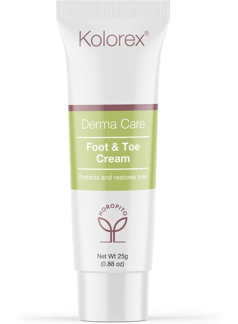 Kolorex® Foot & Toe Care Cream (25g), Remedy for Athlete's Foot, Natural ingredients, Effectively rebalance yeast, Hygienic best - Image 1