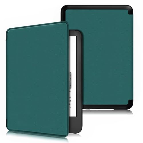 ProElite Slim Smart Flip case Cover for Amazon Kindle 6" 300 ppi 11th Gen/12th Gen 2022/2024, Green - Image 1