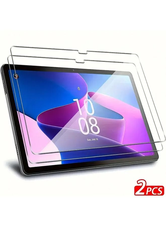 Lenovo Tab M10 Plus 3rd Gen Tempered Glass Screen Protector 2 Pack 9H Hardness HD Scratch Resistant - Image 1