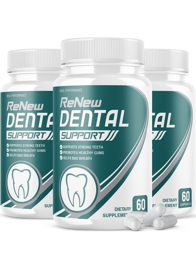 IDEAL PERFORMANCE (3 Pack) Renew Dental Support Pills Cleanser (180 Capsules)