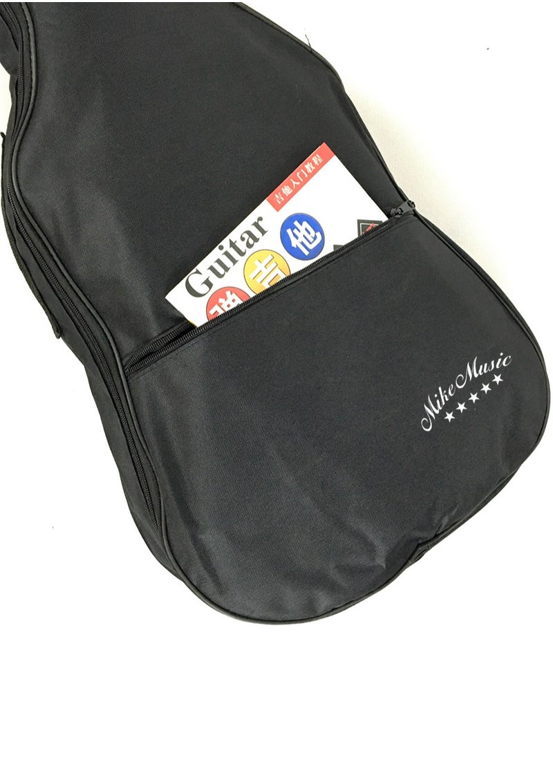 Mike Music Guitar Gig Bag 40/41 Inch Dual Adjustable Shoulder Strap Portable Padded Soft Guitar Case Acoustic Guitar Cover 3mm Padding Backpack For 40" & 41-Inch Acoustic Guitar/Classical Guitar  - Image 4