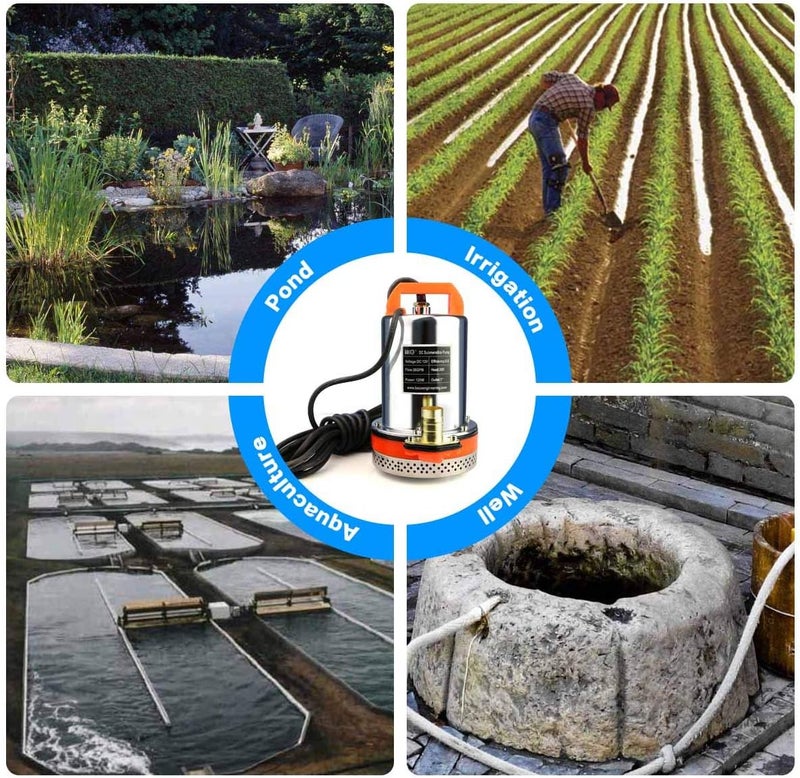 BACOENG 24V DC Farm & Ranch Solar Water Pump Submersible Well Pump DC 20FT Lift - Image 5