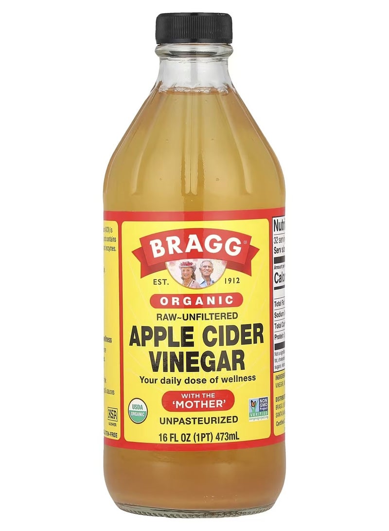 Bragg Organic Raw Apple Cider Vinegar Health Supplement 473Ml