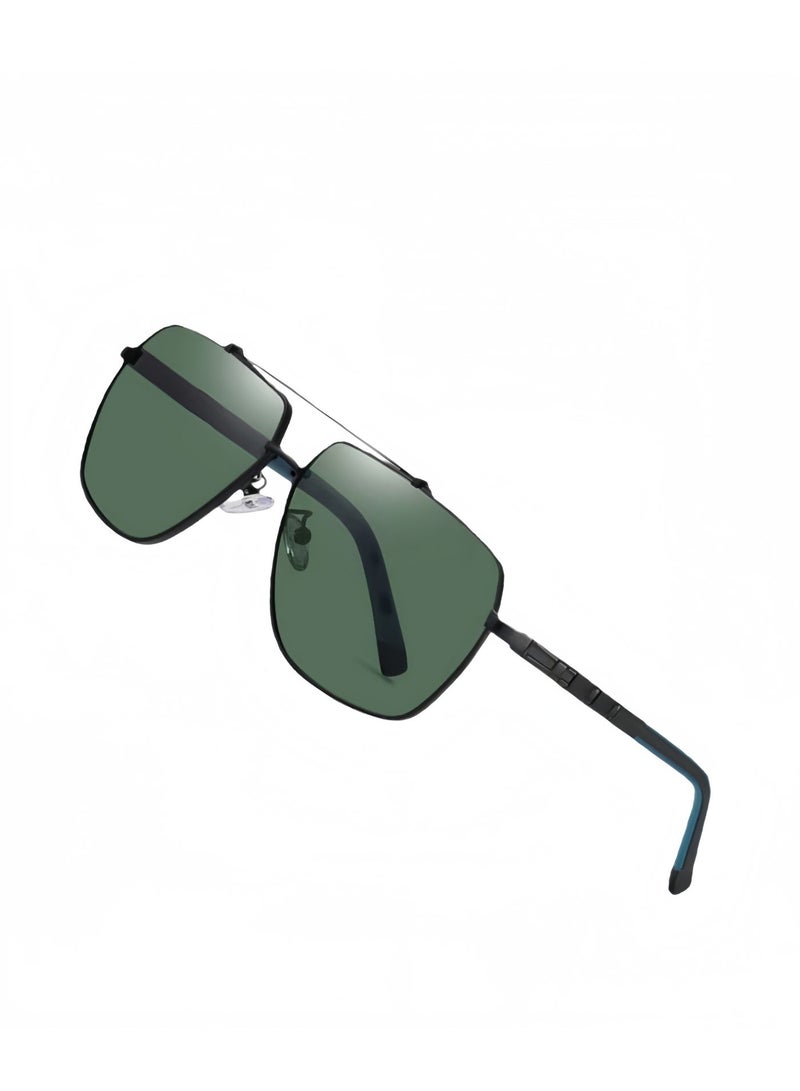 UV400 retro polarized sunglasses, a unisex eyewear store, fashionable men's sunglasses, suitable for desert driving, fishing, beach daily outdoor activities - Image 2
