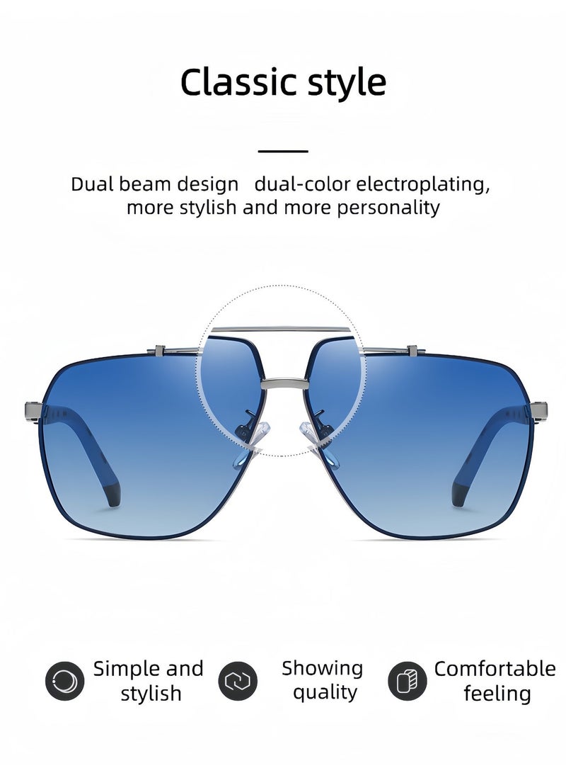 UV400 retro polarized sunglasses, a unisex eyewear store, fashionable men's sunglasses, suitable for desert driving, fishing, beach daily outdoor activities - Image 4
