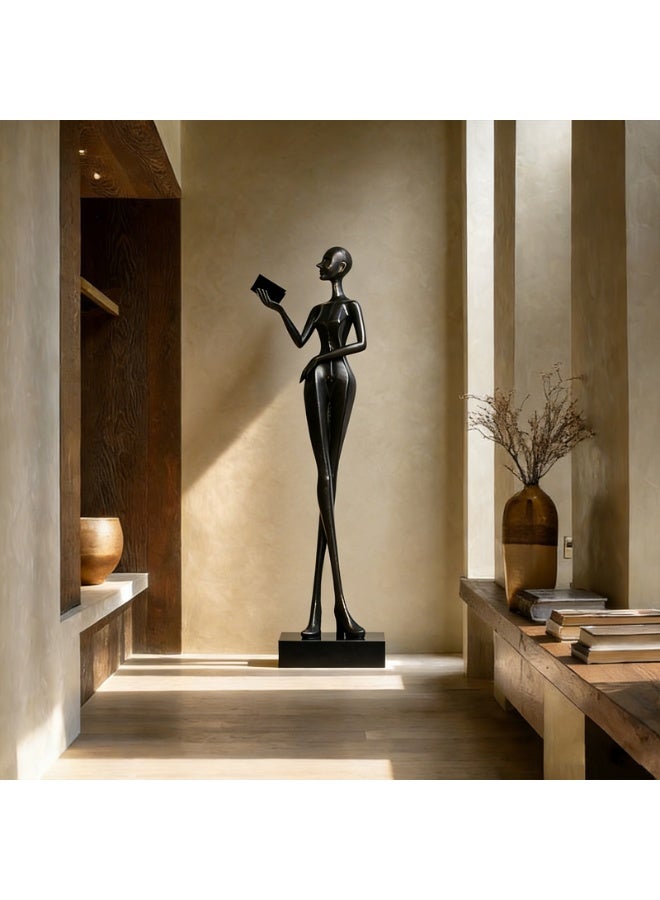 Floor Lamp Modern Art Large-Scale Sculpture Floor Lamp, Creative Abstract Figure Sculpture Ornament, High-Quality Large-Scale Fiberglass Floor Installation Art Piece, Elegant Decorative Creative LED Ambient Lighting - Suitable For Living Rooms, Hallways, Studies, Shopping Malls, Exhibition Halls, Hotel Lobbies, Shop Displays. - Image 5