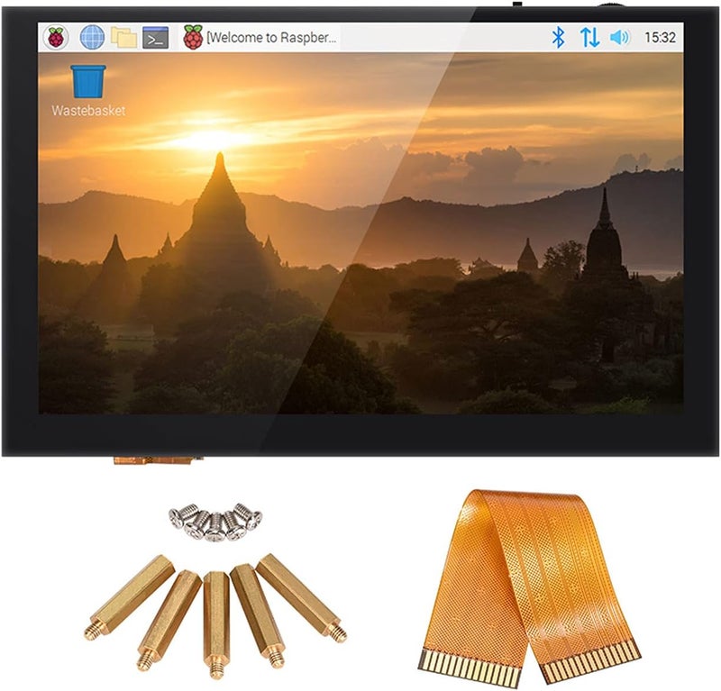 BIQU BIGTREETECH Upgrade PI TFT50 V2.1 TFT LCD Display DSI 800x480 for Raspberry Pi 4 3 2 Model B RPi 1 B B+ A A+ 3D Printer Controller (5in Capacitive Touch Screen) - Image 1