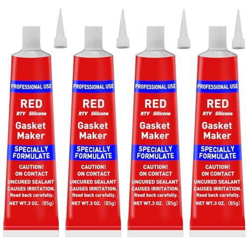 EIGTWEN 340g RTV Silicone Gasket Maker, Red Silicone Sealant Shockproof and Leakproof, High Temperature Resistant, RTV Sealant Can be Used in Engines, Transmissions, Superchargers and All Types of Gaskets - Image 1