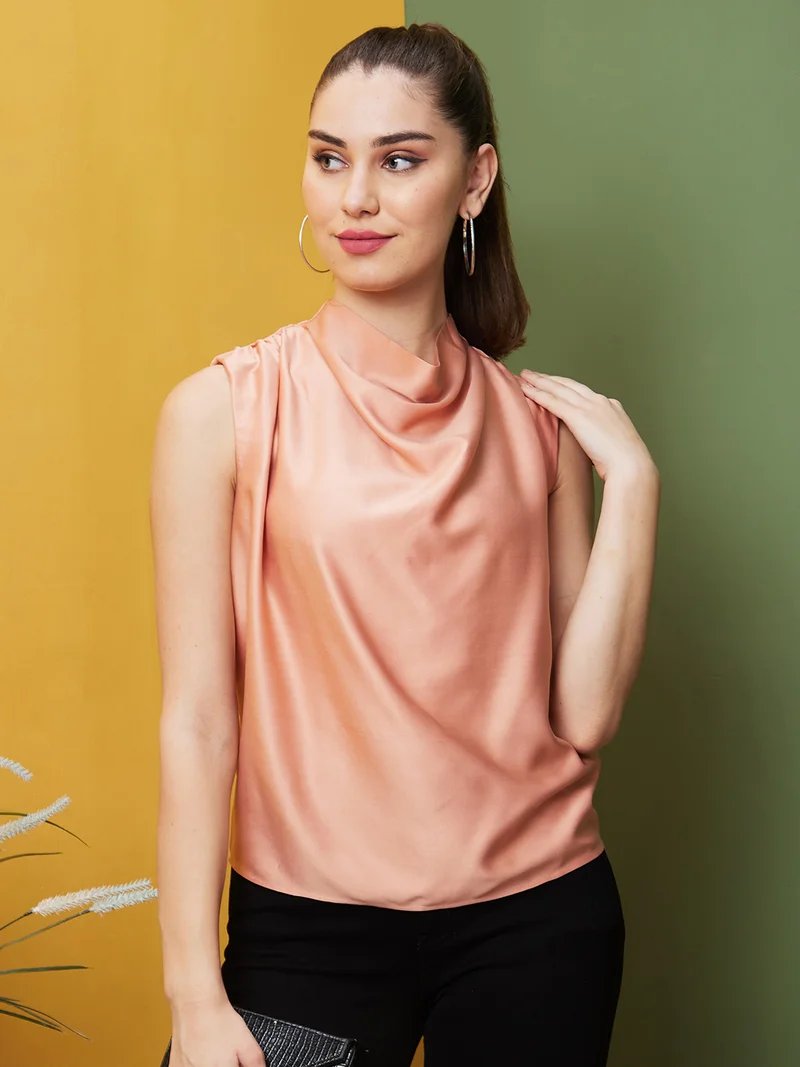 globus Women Gathered Shoulder Party Top
