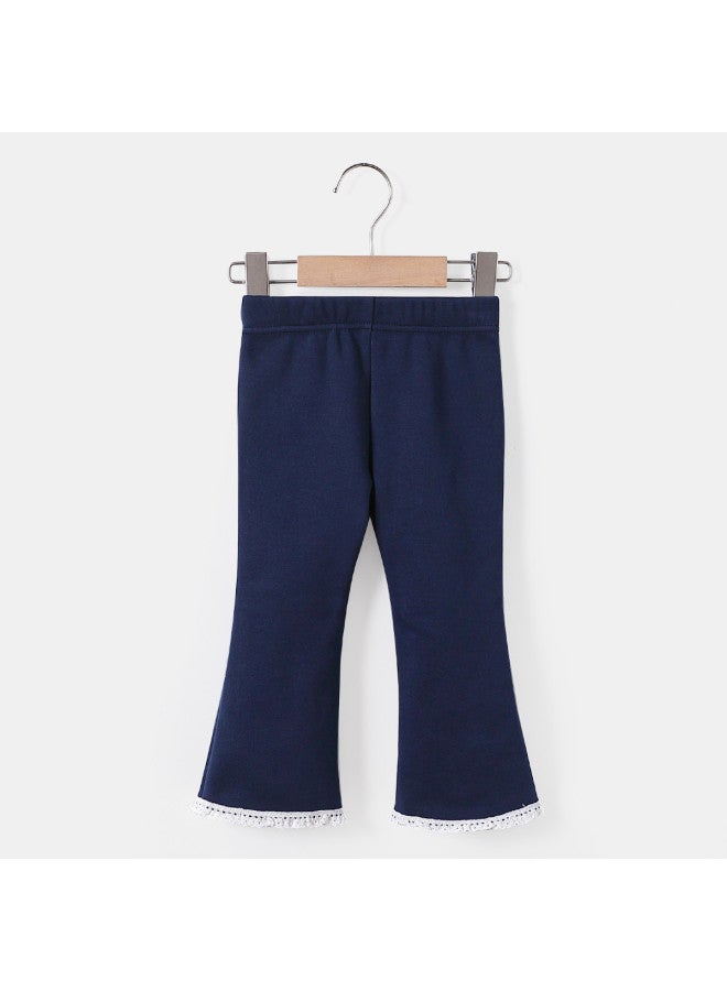 Girls' Baby Autumn Winter Fleece Casual Pants Toddler Slimming Long Pants Trendy - Image 4