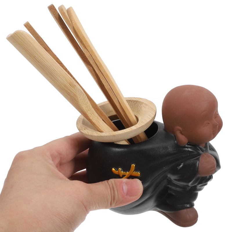 1 Set/6 Pcs Style Tea Making Tool Kit Chinese Kung Fu Tea Set Kitchen Tea Accessories for Office Teahouse ( /Tea Bucket/Tea /Teaspoon/Tea Clip/Tea Spoon) - Image 4