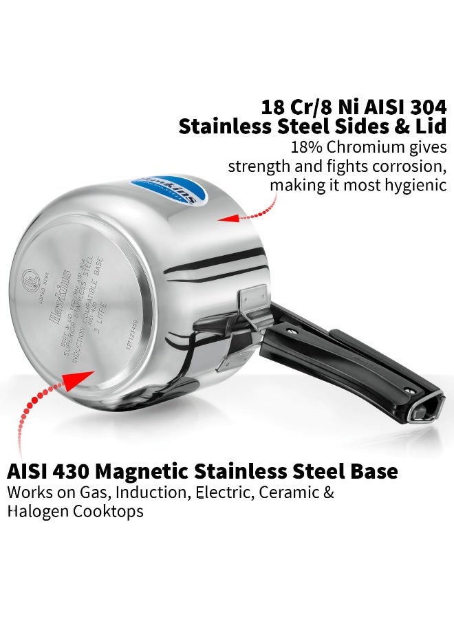 Hawkins طباخ ضغط هوكينز SS طويل 3 لتر صناعي - Image 3