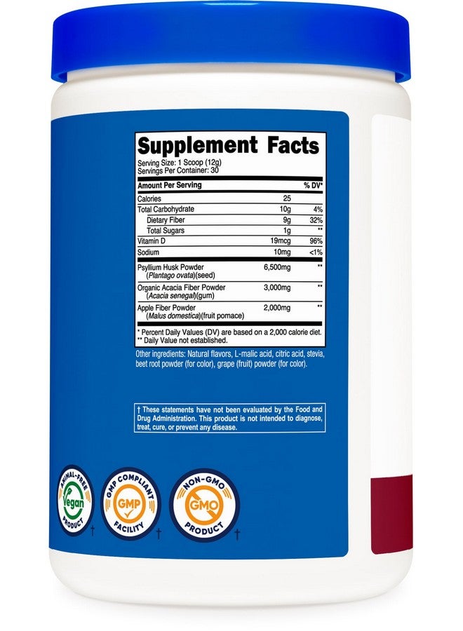 ألياف قابلة للذوبان من Nutricost (بنكهة التوت) 30 وجبة - نباتية، غير معدلة وراثيًا، وخالية من الجلوتين - Image 5