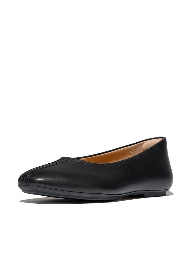 FitFlop DELICATO HIGH-CUT SOFT-LEATHER BALLET FLATS - Image 3