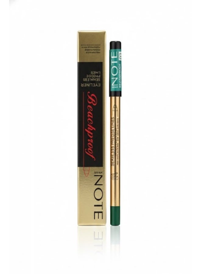 Note Eyeliner Pencil - green - Lasts 24 Hours 03