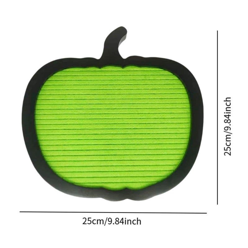 Green Pumpkin Shaped Letter Board 10x10 Inch Halloween Decor for Office Party Home - Image 5