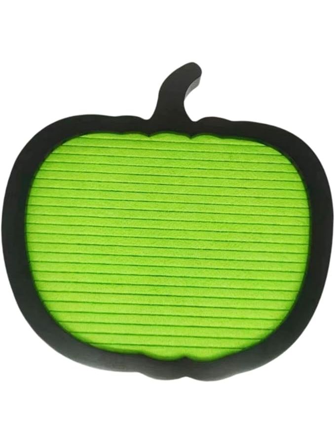Green Pumpkin Shaped Letter Board 10x10 Inch Halloween Decor for Office Party Home - Image 1