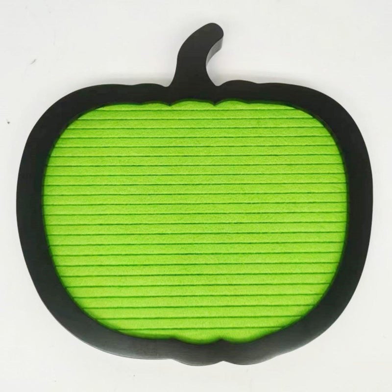 Green Pumpkin Shaped Letter Board 10x10 Inch Halloween Decor for Office Party Home - Image 3