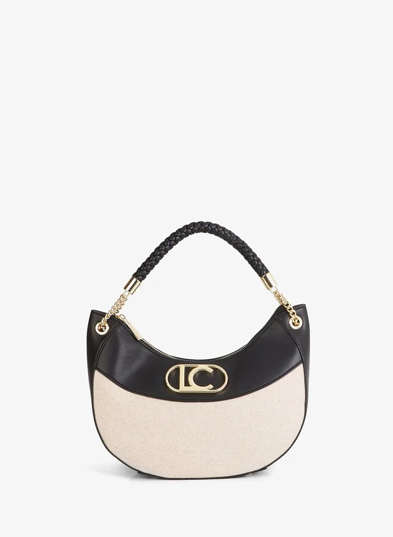لولا كساديمونت Two-Tone Leather Effect Hobo Bag