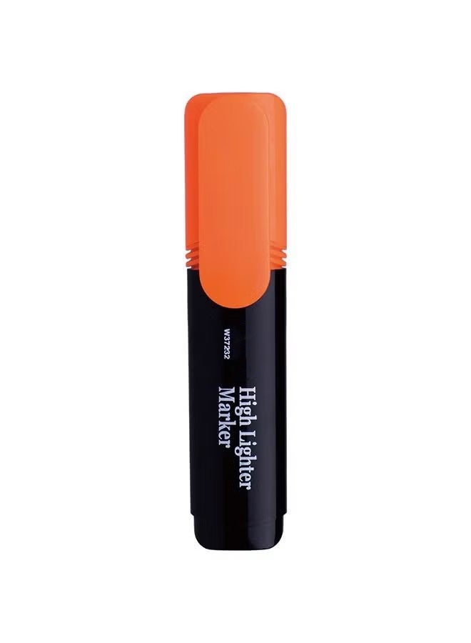 Fluorescent marker pen is not easy to break ink with slanted head color bold stroke key single annotation Orange - Image 1