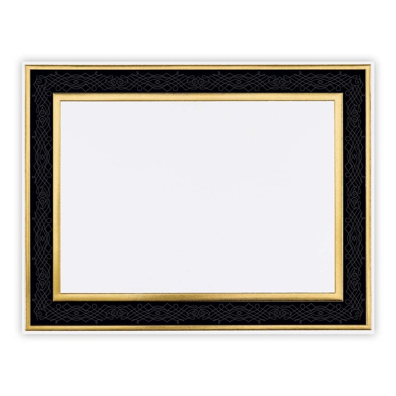 Great Papers! Black Frame Embossed Gold Foil Certificate for Recognition, Accomplishments and Appreciation, Laser and Inkjet Compatible, 8.5â€ x 11â€ 15 Count (20103772)